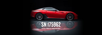 Ferrari 599 GTO Registry – SN 175962 | Monterey Record Sale