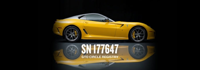 599 GTO in Giallo Striplo Strato, Side View