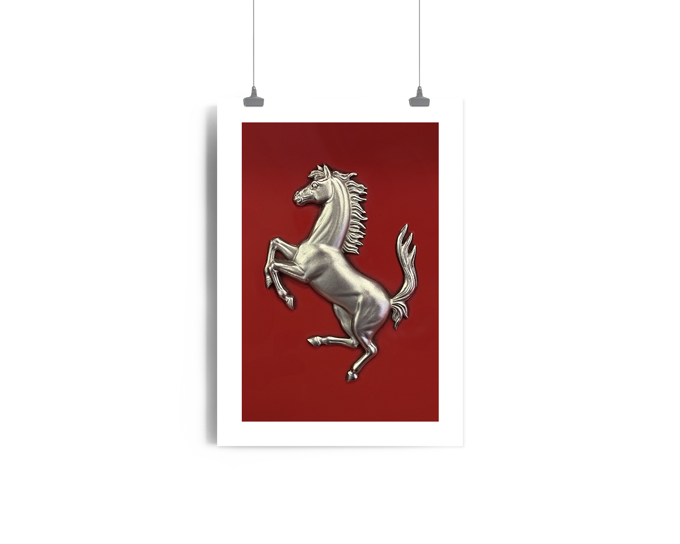 Ferrari 599XX Prancing Horse close-up detail art print - Still Motion XX Programme Collection.