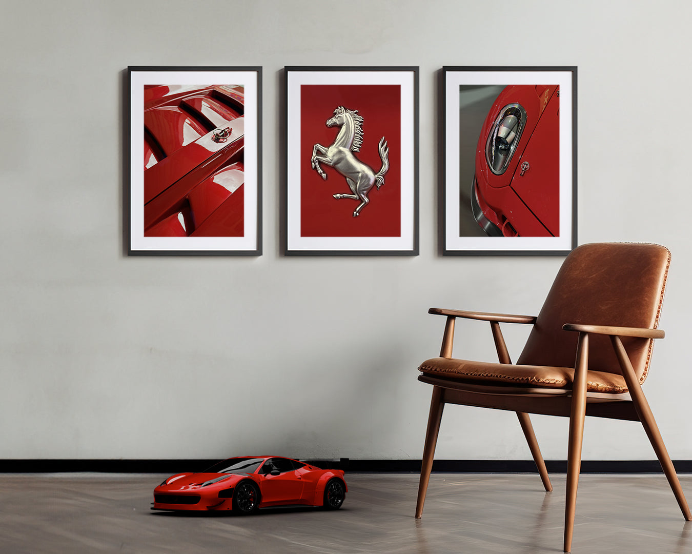 Ferrari 599XX three framed art prints - Still Motion XX Programme Collection.